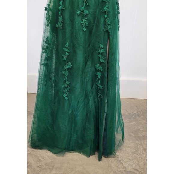 Evergreen Formal Gown Prom Dress Wedding Party Bridesmaid MOTB - Picture 11 of 14